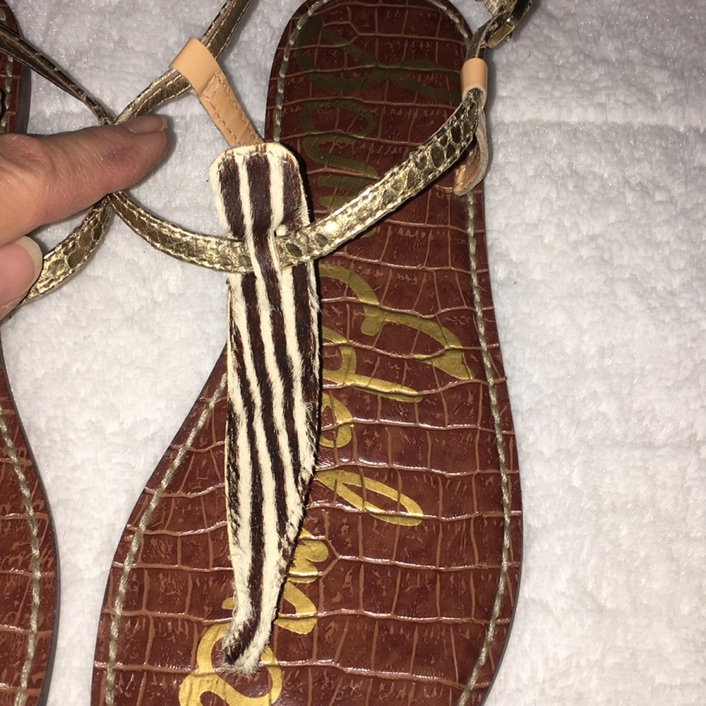 Sam Edelman Gigi Zebra Sandals - Picture 3 of 8
